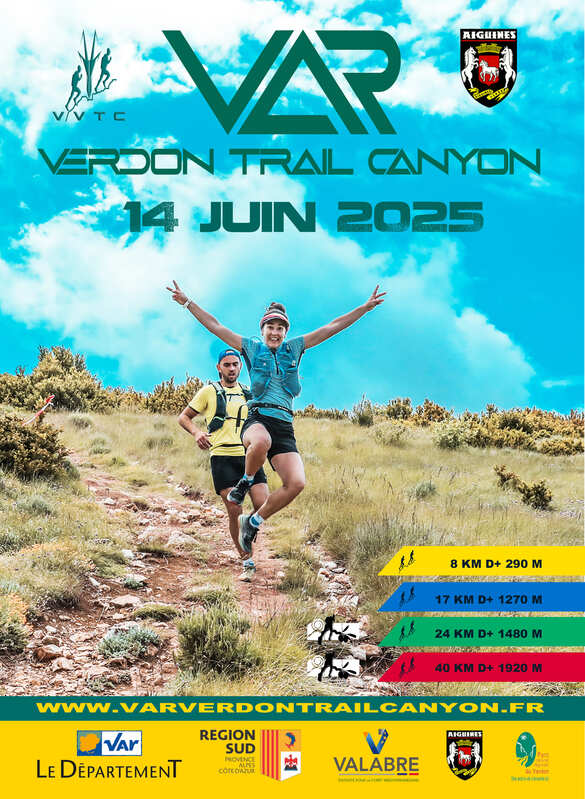 Trail dans les Gorges du Verdon - affiche 2025